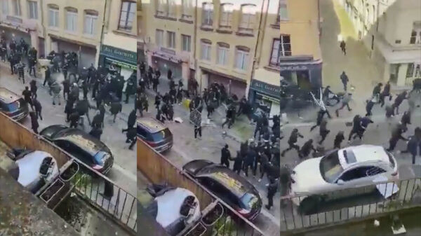 Nederlandse FC Utrecht 'fans' en Franse hooligans met elkaar op de vuist in Frankrijk