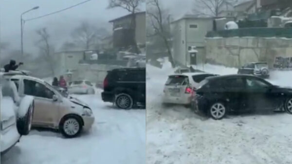 Glad? In Vladivostok, dáár is het pas glad