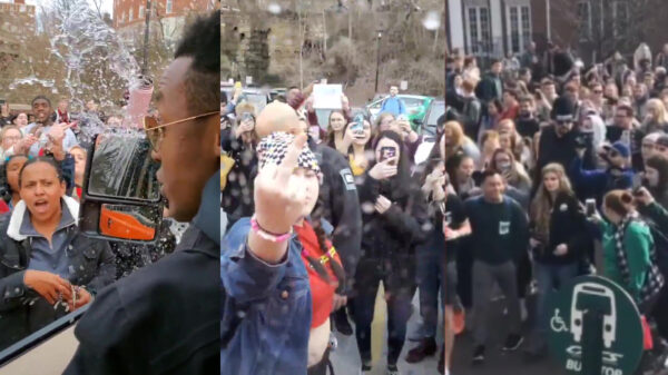 Totale chaos op universiteit van Ohio als wapenactiviste en Trump-supporter Kaitlin Bennett een bezoekje brengt