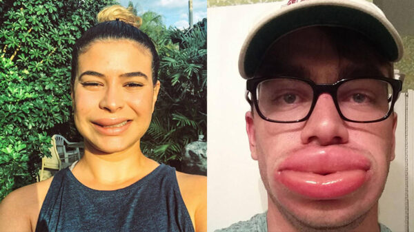 Lippen opspuiten? Nergens voor nodig, laat je gewoon door wat bijen steken