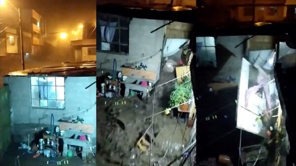 Straten in overstroomd na uren van hevige regenval in Peru