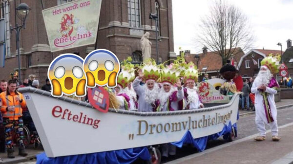 #Ophef op Twitter door carnavalswagen "Droomvluchtelingen" in Keldonk