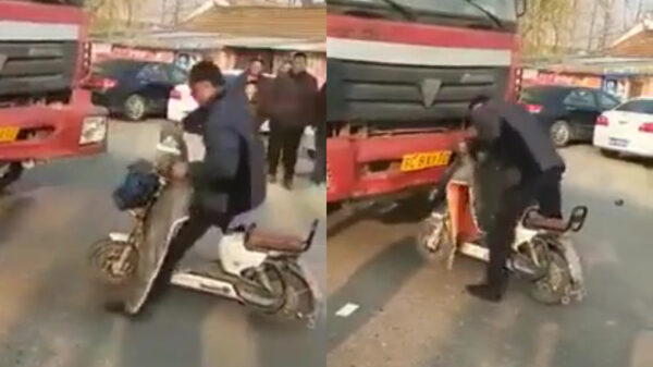 Chinees gekkie doet alsof 'ie een geit is om de verzekering op te lichten