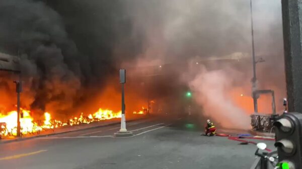 Demonstranten steken station Gare de Lyon in Parijs in de fik vanwege omstreden Congolese zanger