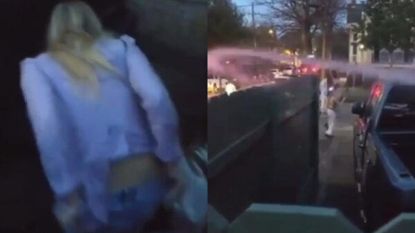 Tuinslang blijkt uitermate effectief wapen tegen plassende dames op je oprit