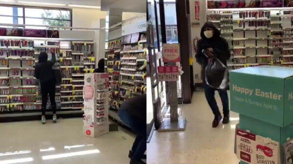 Ook de drogist blijkt een prima plek om op je dooie gemakkie leeg te roven