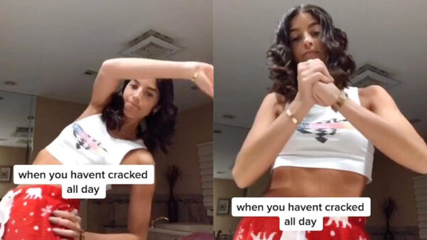 Breekbaar grietje kraakt bijna alle botten van haar lichaam