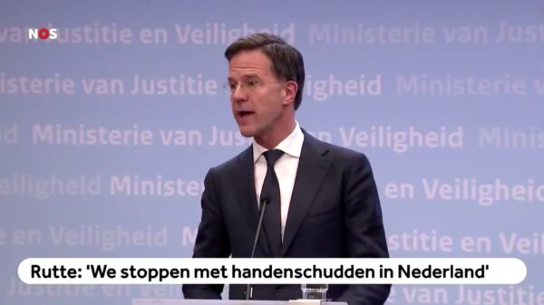 Rutte: Nederland is veilig als we even geen handenschudden. Also Rutte: