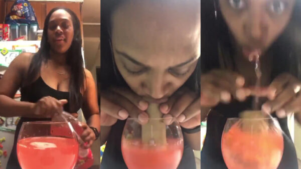 Nieuw op de interwebz: de drink-je-drankje-door-een-pleerol-challenge