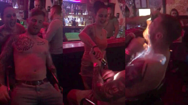 Wat kan er misgaan als de bardame je met alcohol overgiet en daarna tasert?