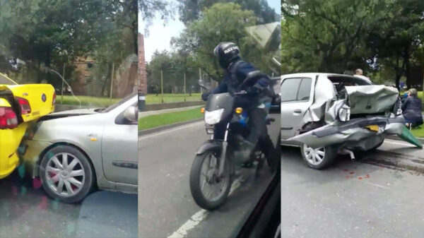 Gast probeert te ontsnappen nadat hij 2 auto's in de prak heeft gereden