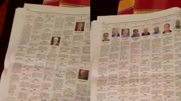 Even bladeren door een Italiaanse krant levert een bizar aantal overlijdensadvertenties op