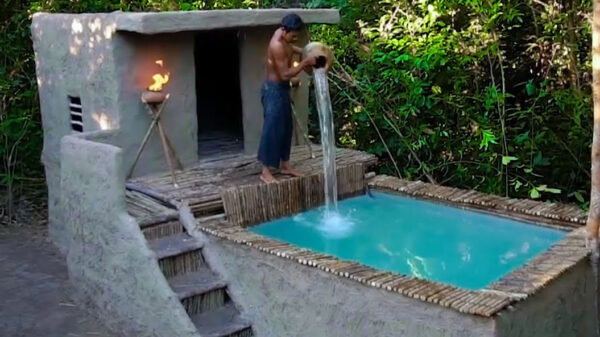 Goedemorgen: vandaag bouwen we midden in de rimboe een villa mét zwembad