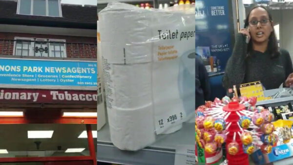 Londense kiosk probeert slaatje uit coronapaniek te slaan