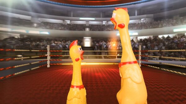 De cover van Mr. Chicken tilt de titelsong 'Eye Of The Tiger' naar een nog hoger niveau