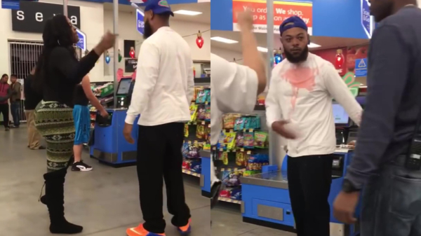 Vreemdganger wordt betrapt bij Walmart en krijgt de volle lading