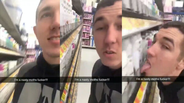 Ranzige Walmart-likker Cody Pfister opgepakt door de politie voor 'Terrorist Threat'