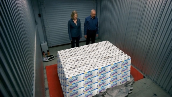 Walter White (Breaking Bad) doet ook aan wc-papier hamsteren
