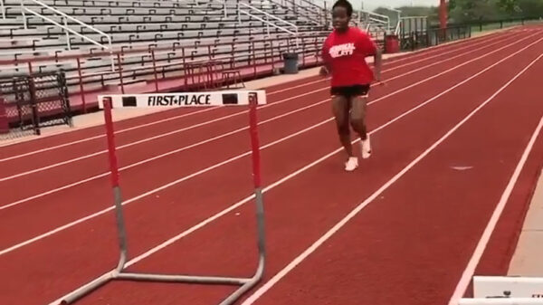 Hordeloopster komt nét te kort