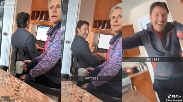 Vader kan niet anders dan trots zijn als zijn dochter een mop vertelt