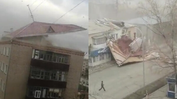 Russisch dak en balkon blijken niet bestand tegen voorjaarsstorm