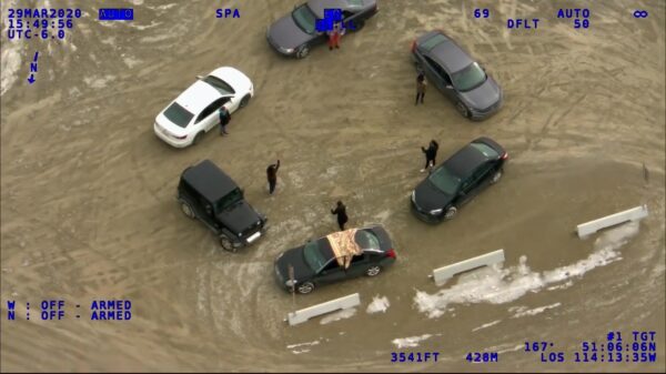 Vrolijke dames houden een COVID-19 dansfeestje op afstand