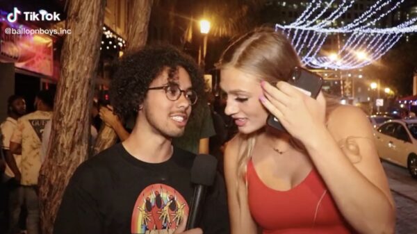 Dronken dame doet tijdens straatinterview een verdomd vervelende bekentenis