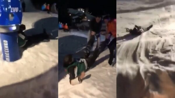 Nederlanders helpen dronken Duitser niet geheel vrijwillig van een berg af