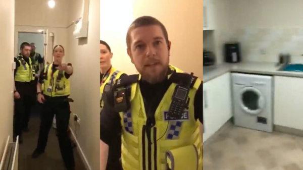 Engelse politie forceert deur voor controle op 'social gathering'