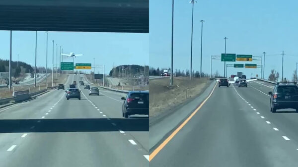 Sportvliegtuigje maakt noodlanding op drukke Canadese snelweg