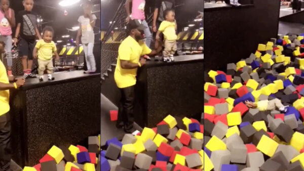 Vader van het jaar helpt zijn koter een handje