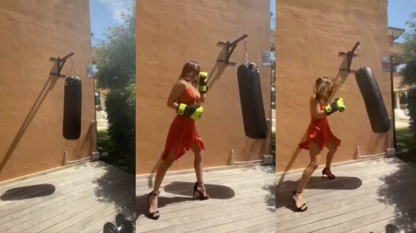 Met deze pittige tante moet je zeker geen ruzie krijgen