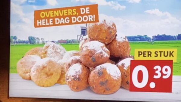 De Lidl is ook klaar met 2020 en gaat aan de oliebollen