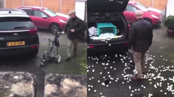 Voor een prank als deze heb je wel ballen nodig