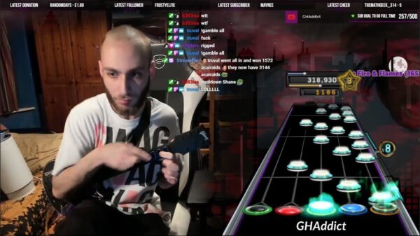 Vingervlugge gamer doet foutloze run in Guitar Hero op extreme snelheid