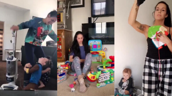Moeders vervelen zich tijdens de quarantaine en doen de Don't Rush-challenge