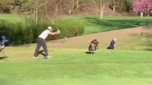 Golfer krijgt niet direct de birdie waar hij op hoopte