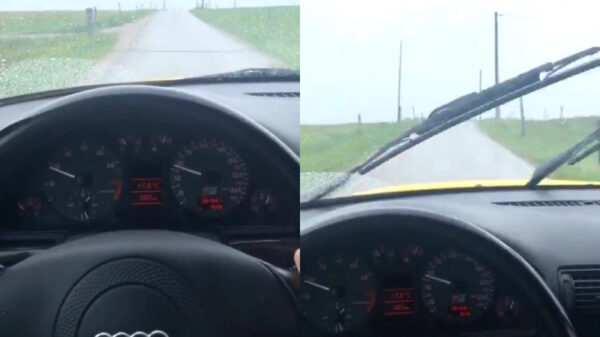 Sommige ruitenwissers houden gewoon erg van oldschool hiphop