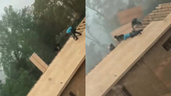 Dakdekkers komen in Nashville in een keiharde tornado terecht