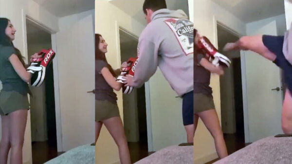 Na je eerste karateles meteen je vriendin als oefenmodel inzetten