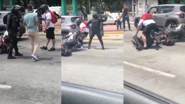 Motoragent laat zich na botsing verleiden tot een lompe roadrage