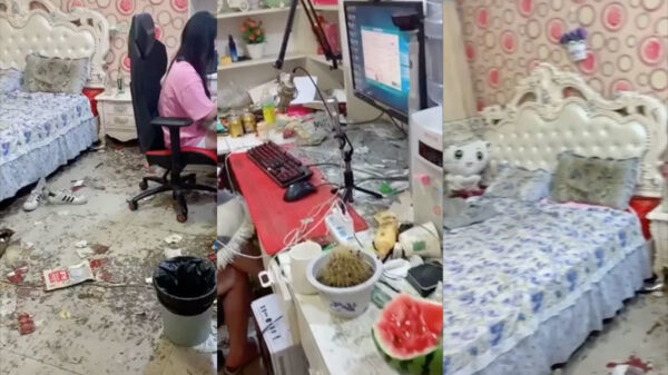 Het resultaat als je vriendin iets teveel passie voor gamen heeft