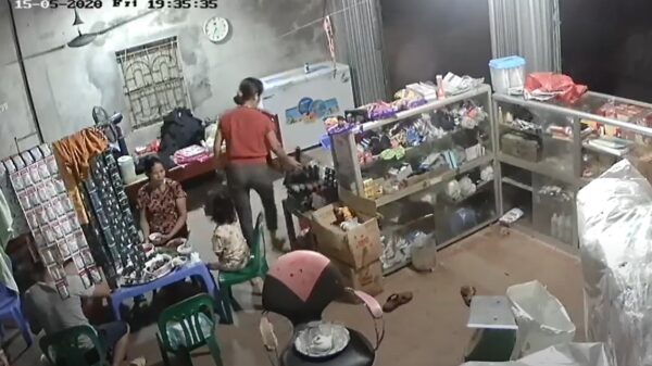 Gezin wordt tijdens de lunch bijna 'onthoofd' door de plafondventilator