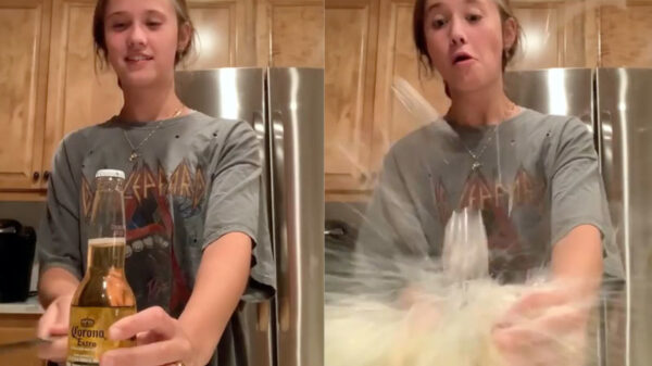 Dit is niet de manier om een flesje te openen