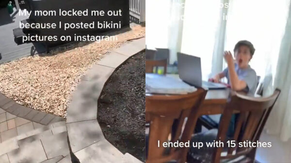 Tienerdochter slaat raam in omdat ze straf krijgt voor het posten van bikinipics