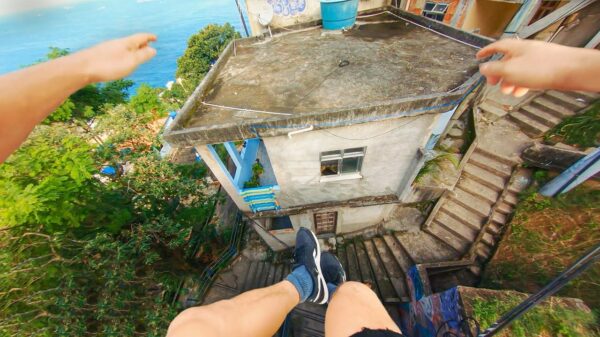 Parkourbazen gaan keihard los in de straten van Rio de Janeiro