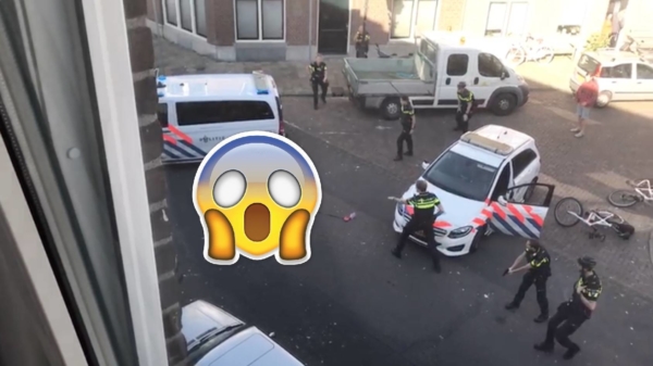 Video: man met hakbijl door politie neergeschoten op Scheveningen