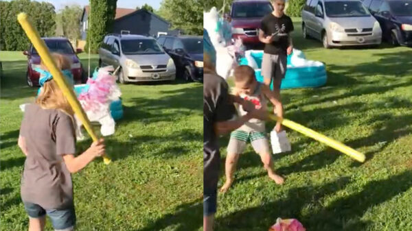 Niet de piñata maar haar broertje is de klos