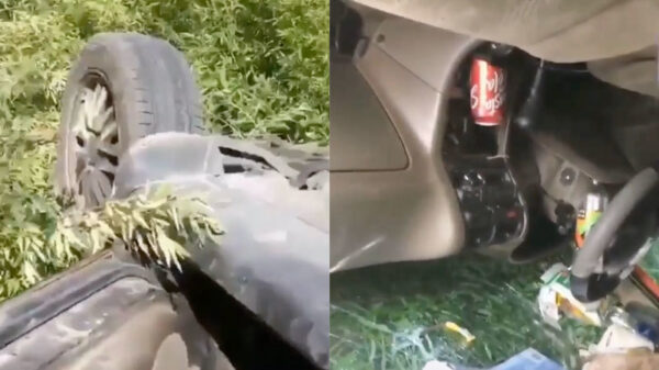 Goed om te zien dat deze functie van je auto ook na een ongeluk nog werkt