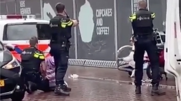 Video: agenten met getrokken wapens arresteren 15 en 17-jarig vrouw in Dordrecht